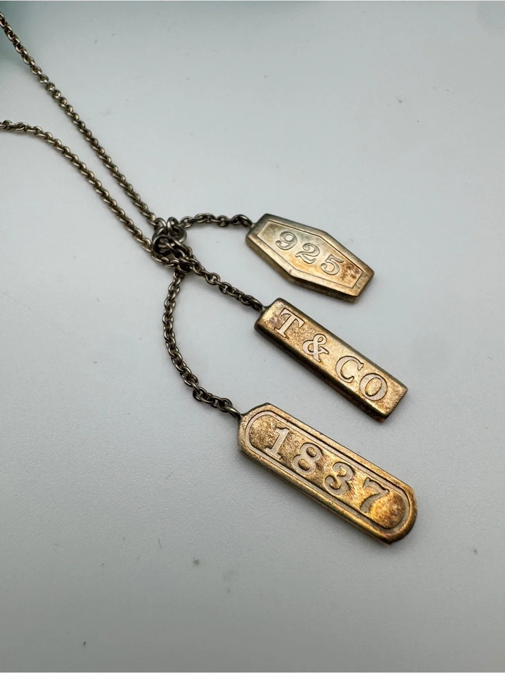 Tiffany & Co. 1837 Elements Triple Bar Pendant Necklace